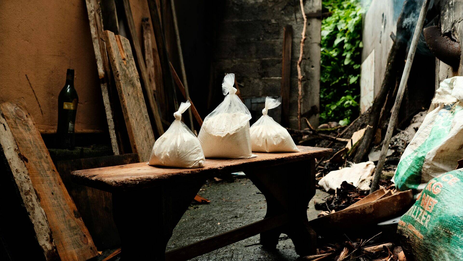 Farines de manioc et de toloman