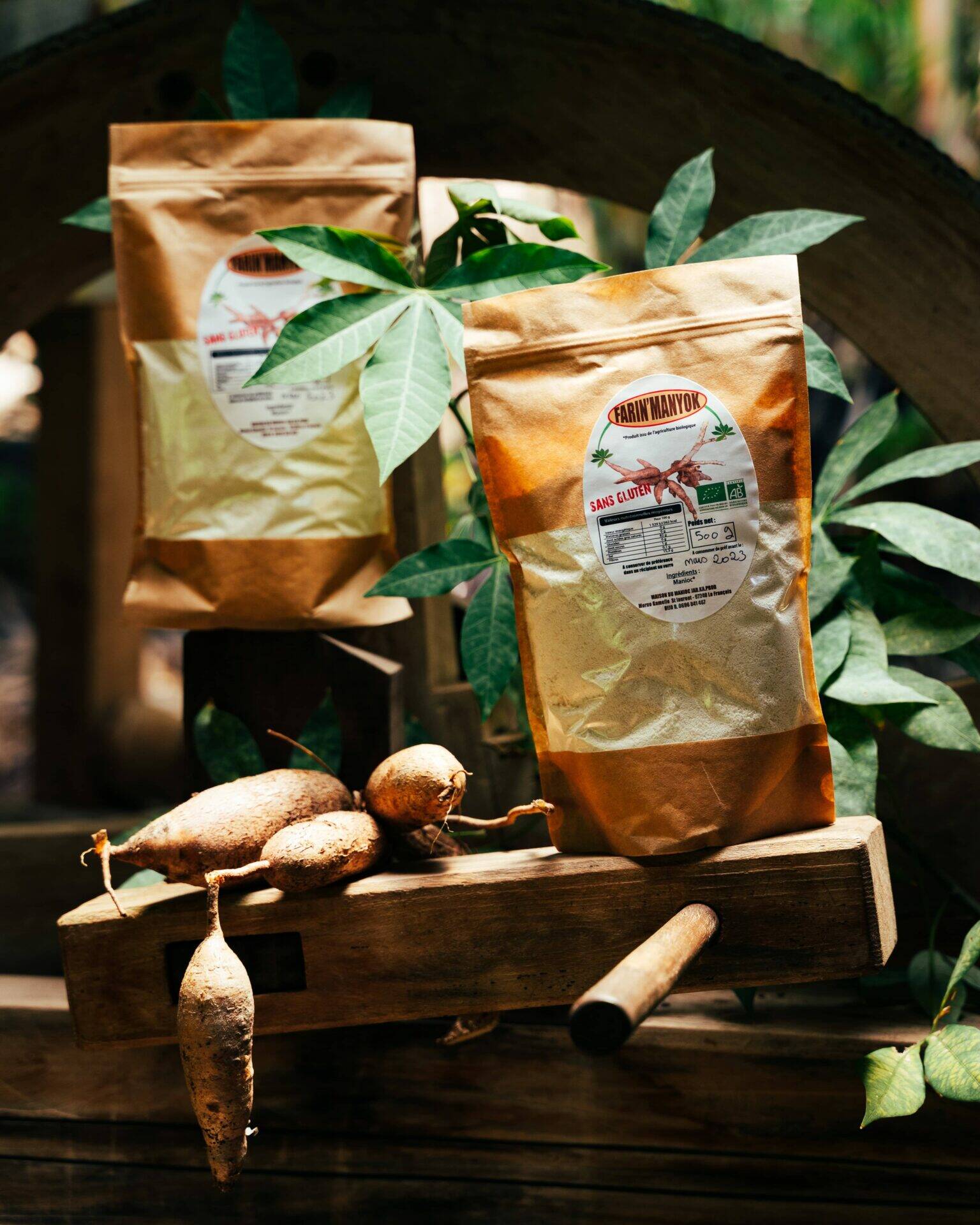 Paquet de farine de manioc