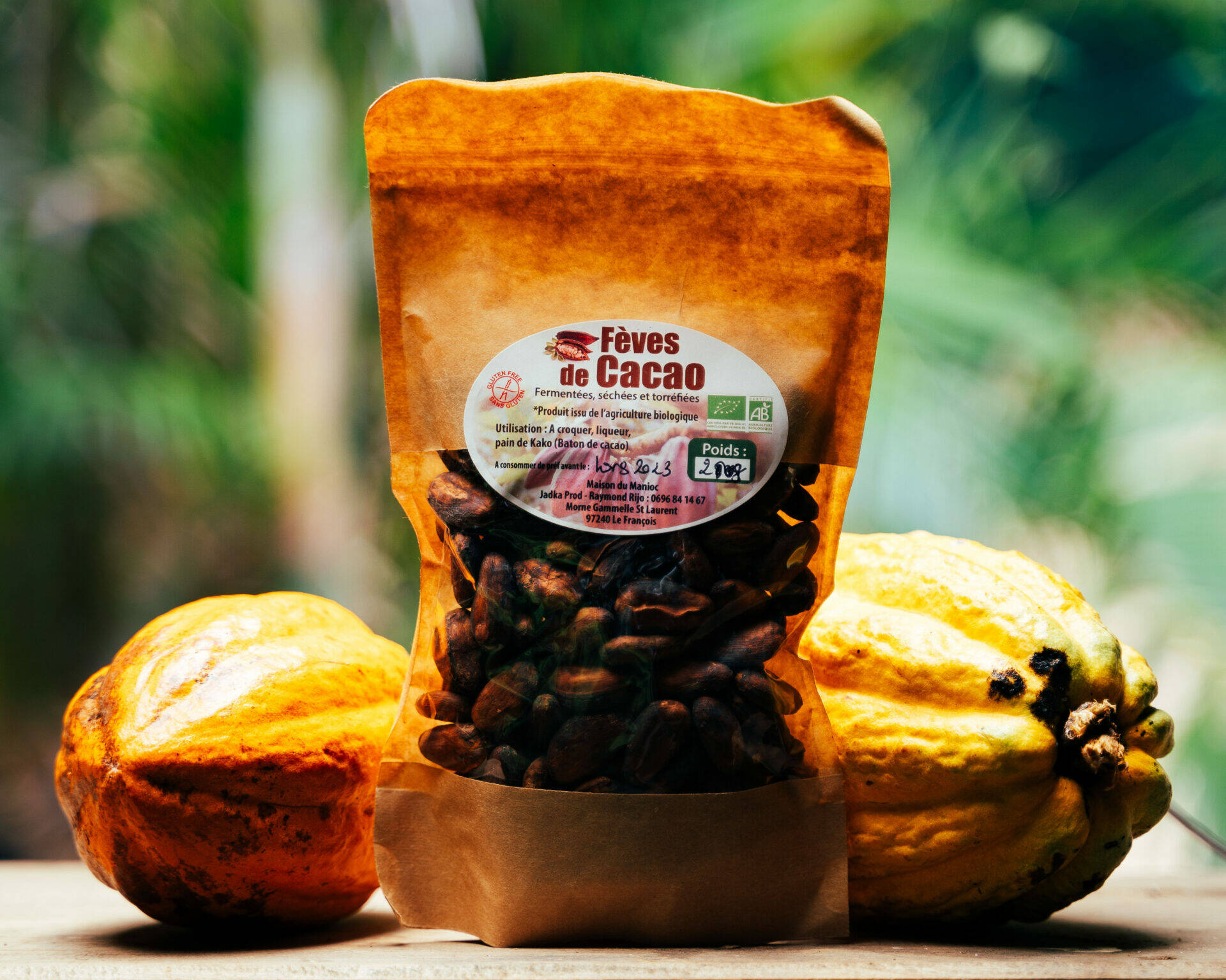 paquet de Feve de cacao