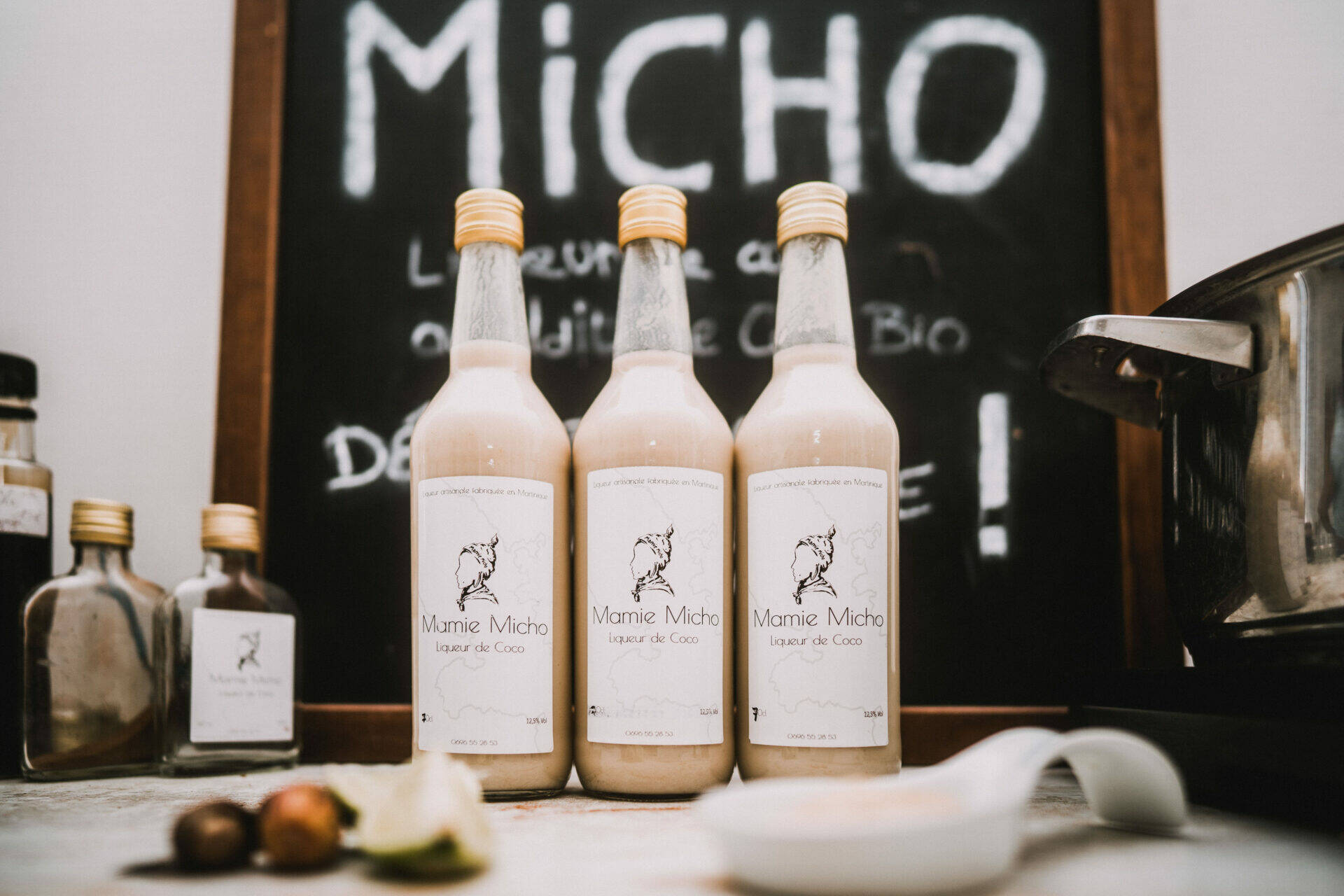 Préparation de la liqueur de coco